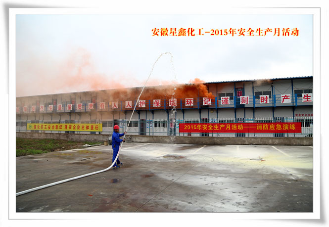 安徽星鑫化工科技有限公司-2015年6月“安全生产月”活动-消防演练